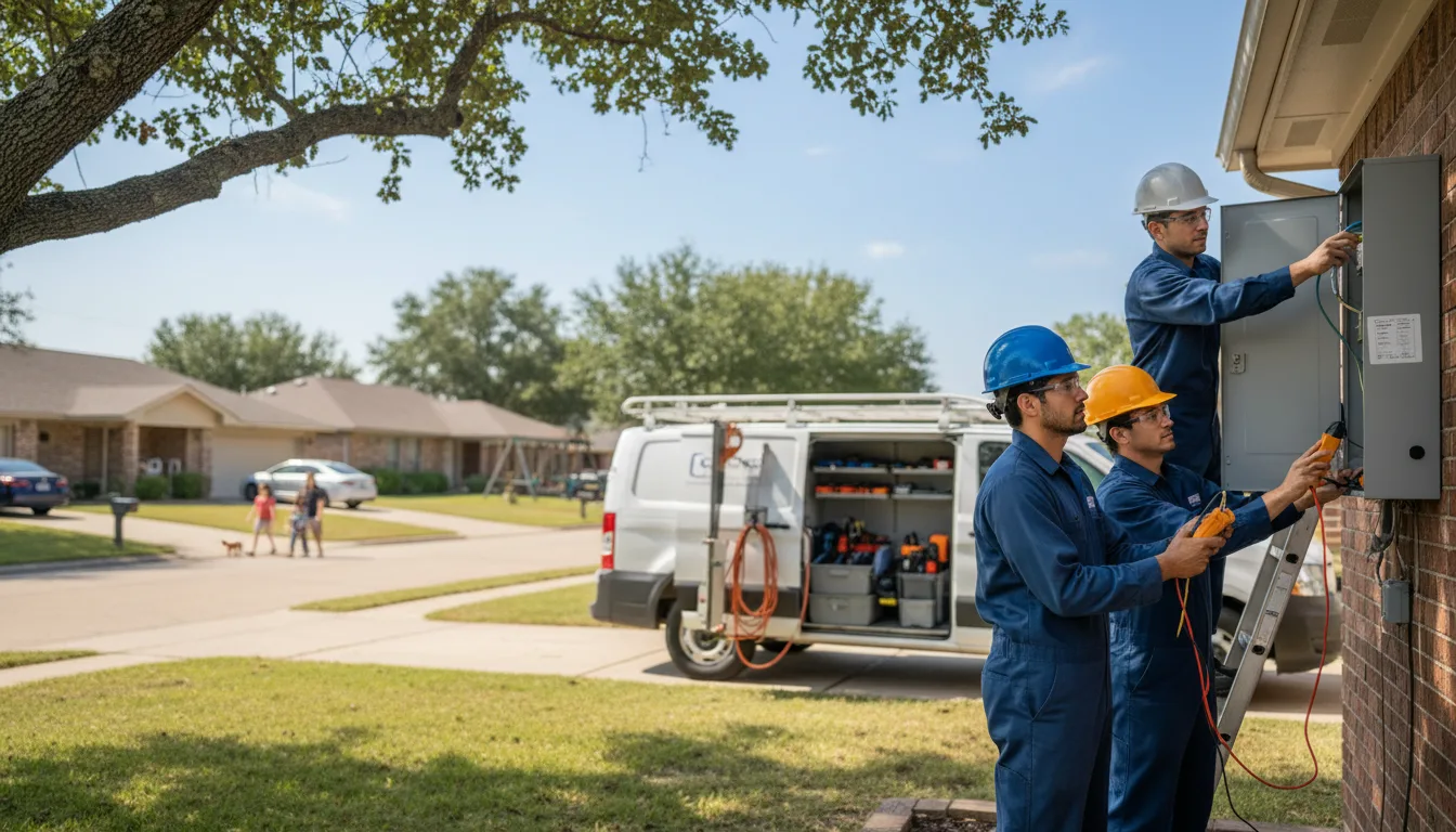 Certified electrician providing emergency electrical services in Hollenberg, KS